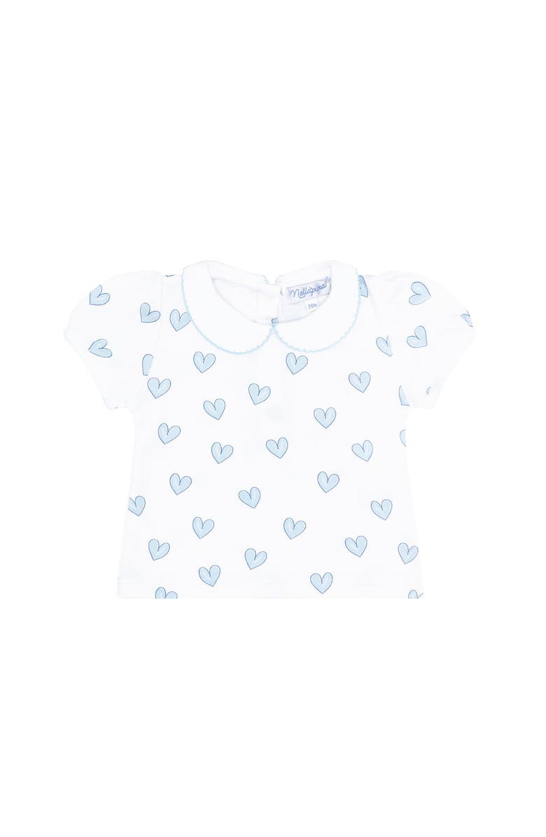 Nellapima Blue Heart Print Diaper Cover Set - Baby, Alternate, color, Blue
