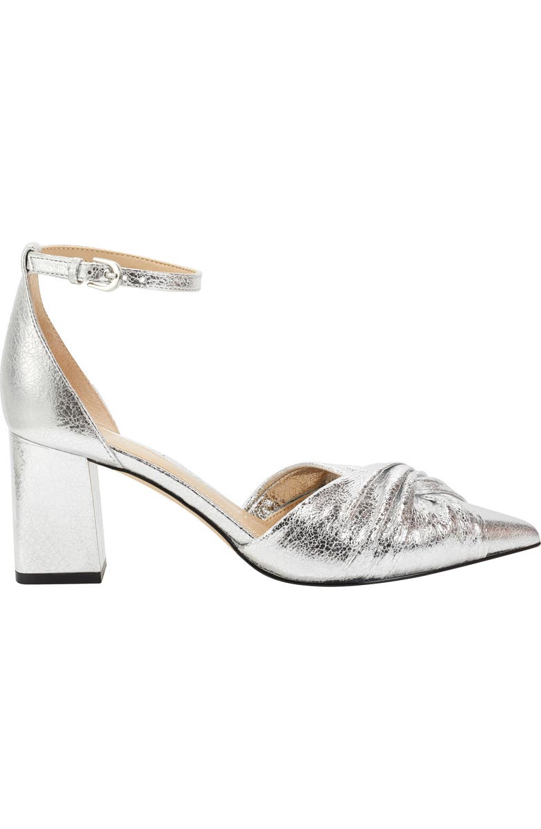 Marc Fisher LTD Ziya Knotted Ankle Strap Block Heel Pump, Alternate, color,