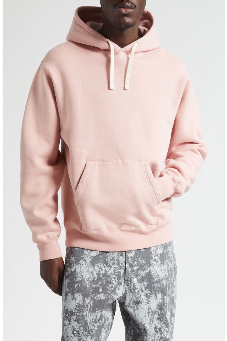 Fleece Hoodie, Main, color, PINK