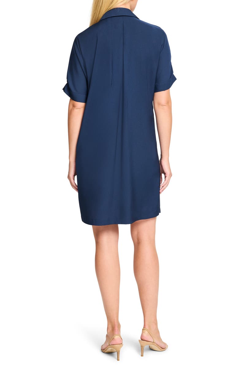 NIC+ZOE Devon Short Sleeve Shirtdress, Alternate, color, Dark Indigo