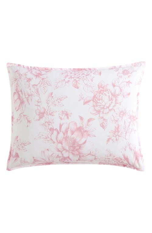 Laura Ashley Delphine Cotton Comforter Set In Mauve Pink