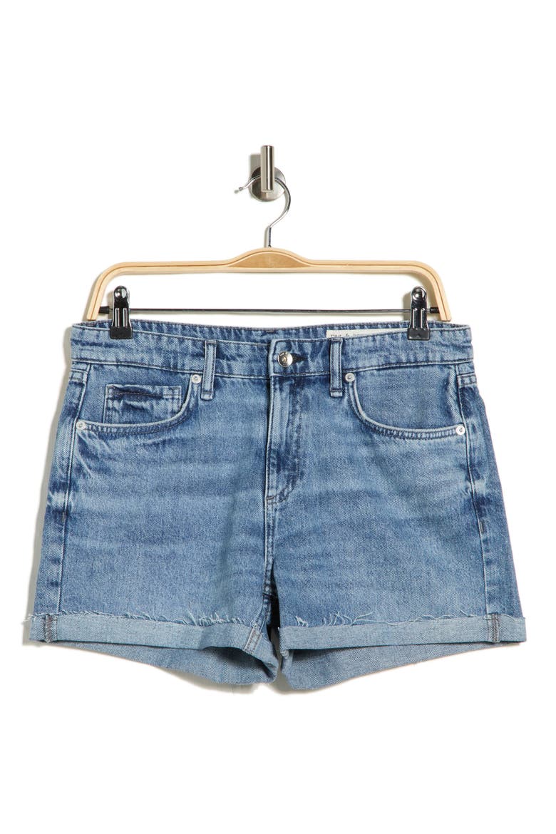Dylan Cuffed Denim Shorts, Alternate, color, MYLA