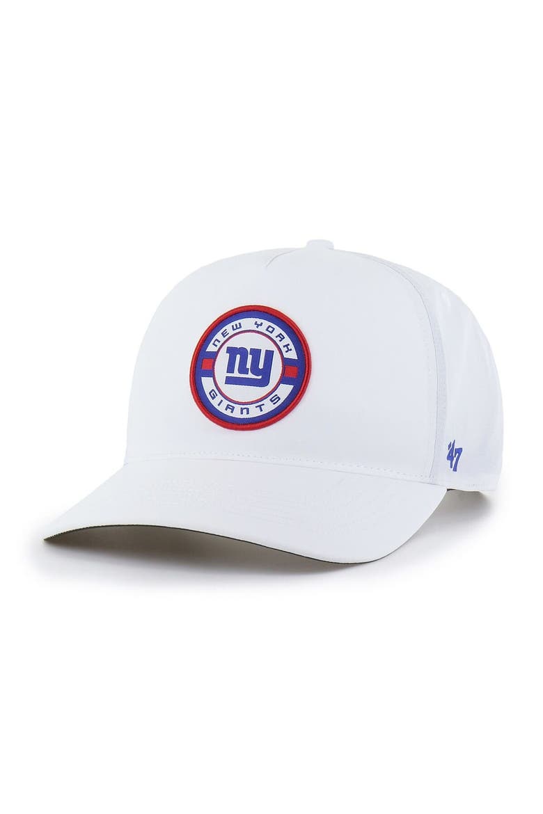 Men's '47 White New York Giants Strand Adjustable Hitch Hat, Main, color, White