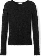 MANGO TEEN Long Sleeve Lace T-Shirt