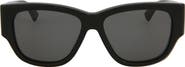 Bottega Veneta 55mm Square Sunglasses