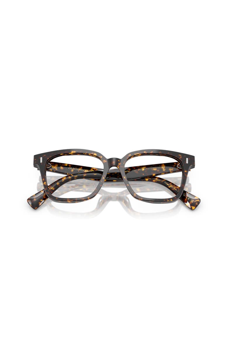 Oliver Peoples 51mm Rectangle optical glasses, Alternate, color, Tortoise