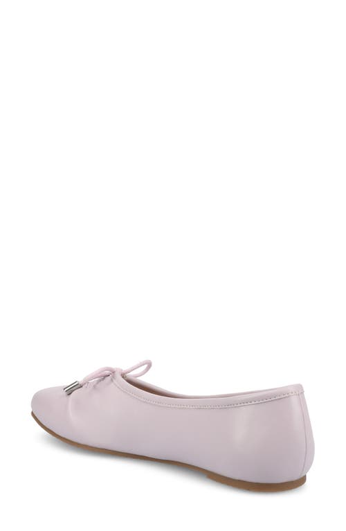 Journee Collection Callee Keyhole Square Toe Flat In Lilac