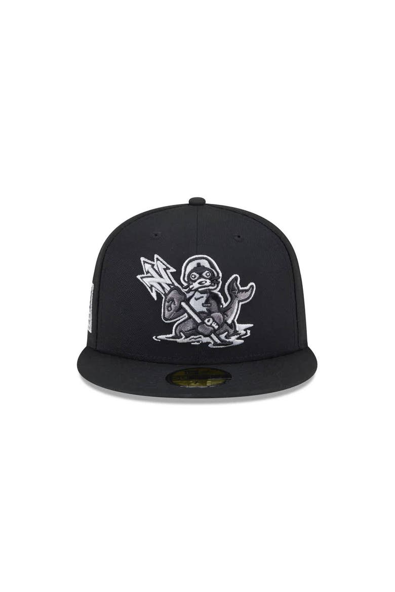 Men's New Era  Black Norfolk Tides Theme Nights 59FIFTY Fitted Hat, Alternate, color, Black