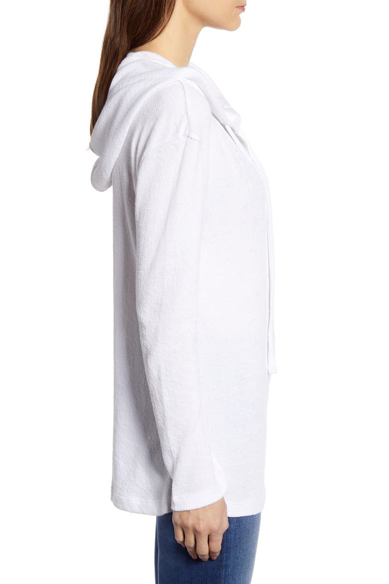 Hooded Knit Pullover, Alternate, color, WHITE