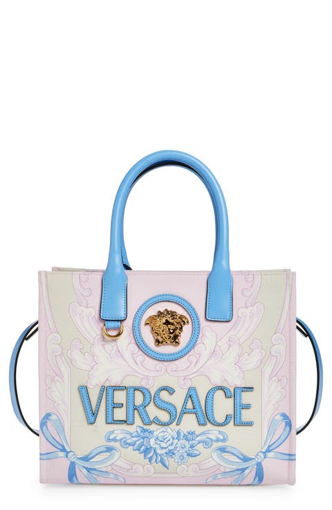 Small La Medusa Cameo Canvas Tote