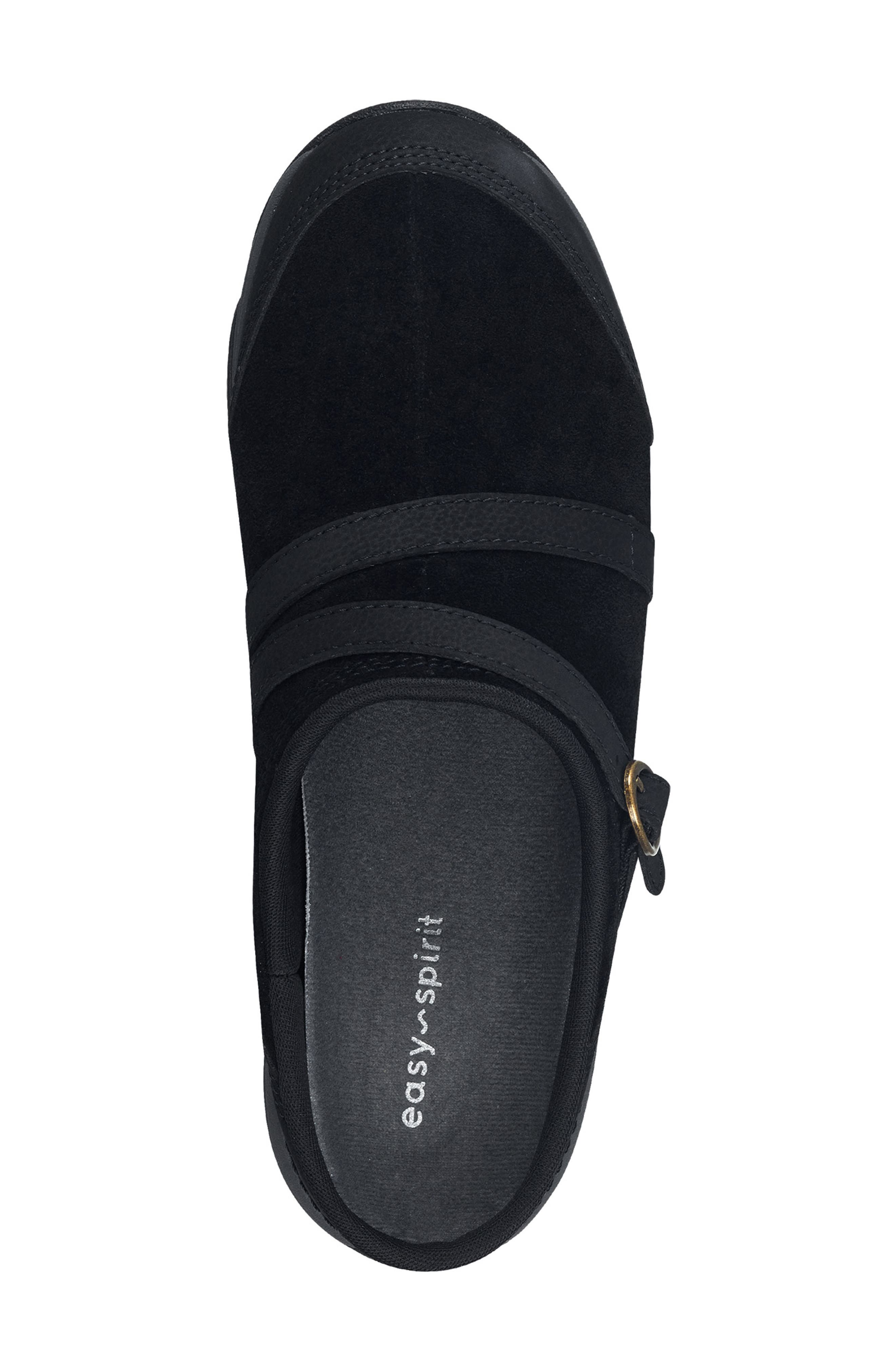 Easy Spirit Equinox Clog, Alternate, color, Black Suede