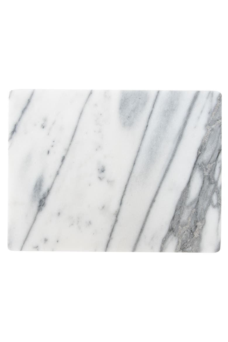 Artifacts Trading Company Marble Pastry Board, Main, color, White Matte