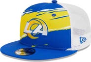 New Era Men's New Era Royal Los Angeles Rams  Tear Trucker 9FIFTY Snapback Hat