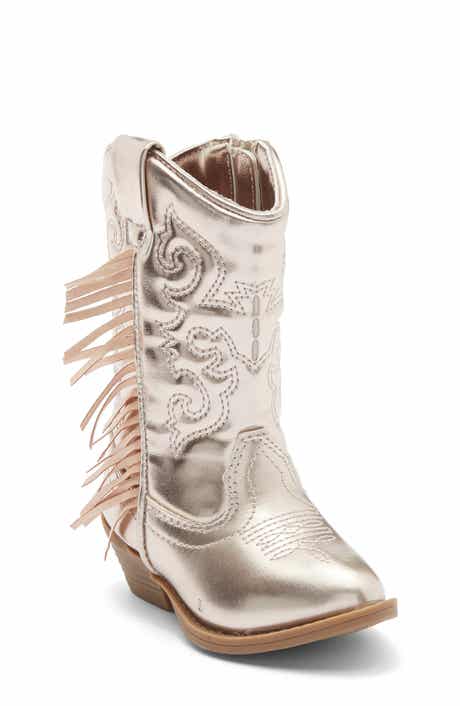 Harper Canyon Kids' Fringe Metallic Western Boot