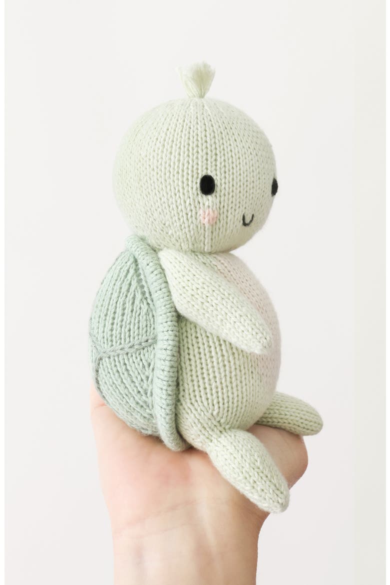 Baby Turtle Stuffed Animal, Alternate, color, GREEN
