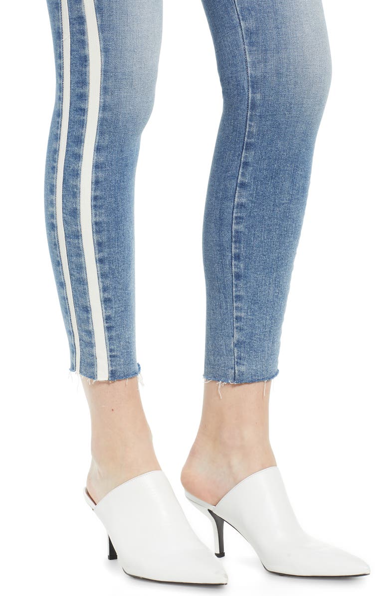 7 For All Mankind <sup>®</sup> Side Stripe Ankle Skinny Jeans, Alternate, color,