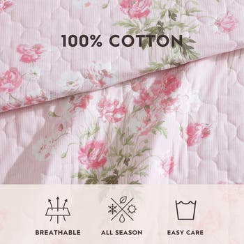 Veronica's Bouquet Cotton Quilt Set