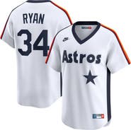 Nike Men's Nike Nolan Ryan White Houston Astros Throwback Cooperstown Collection Limited Jersey