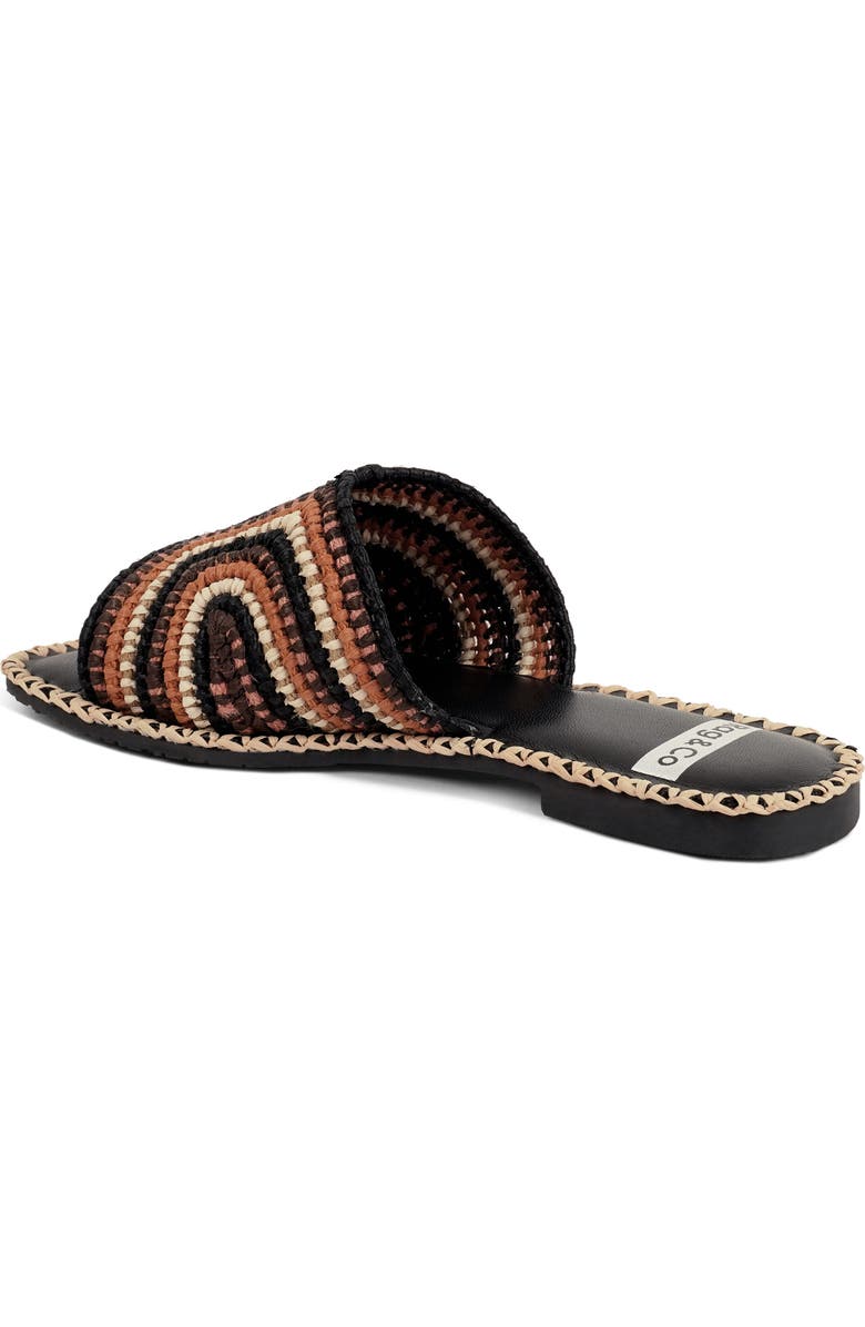 Rag & Co Kente Slide Sandal, Alternate, color, Black Multi