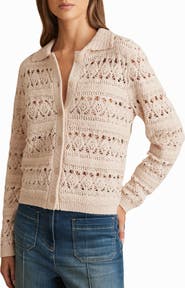 Reiss Cindy Crochet Cardigan