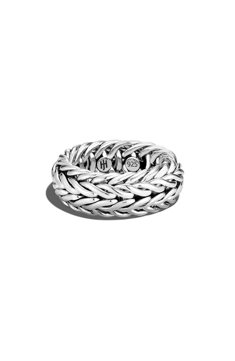 John Hardy Kami Classic Chain Ring, Main, color, Silver