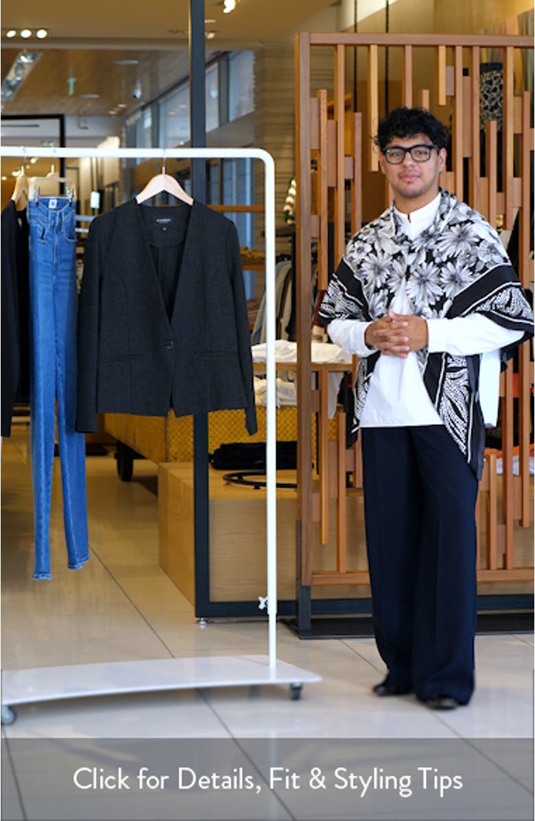 Fitted One-Button Blazer, sales video thumbnail