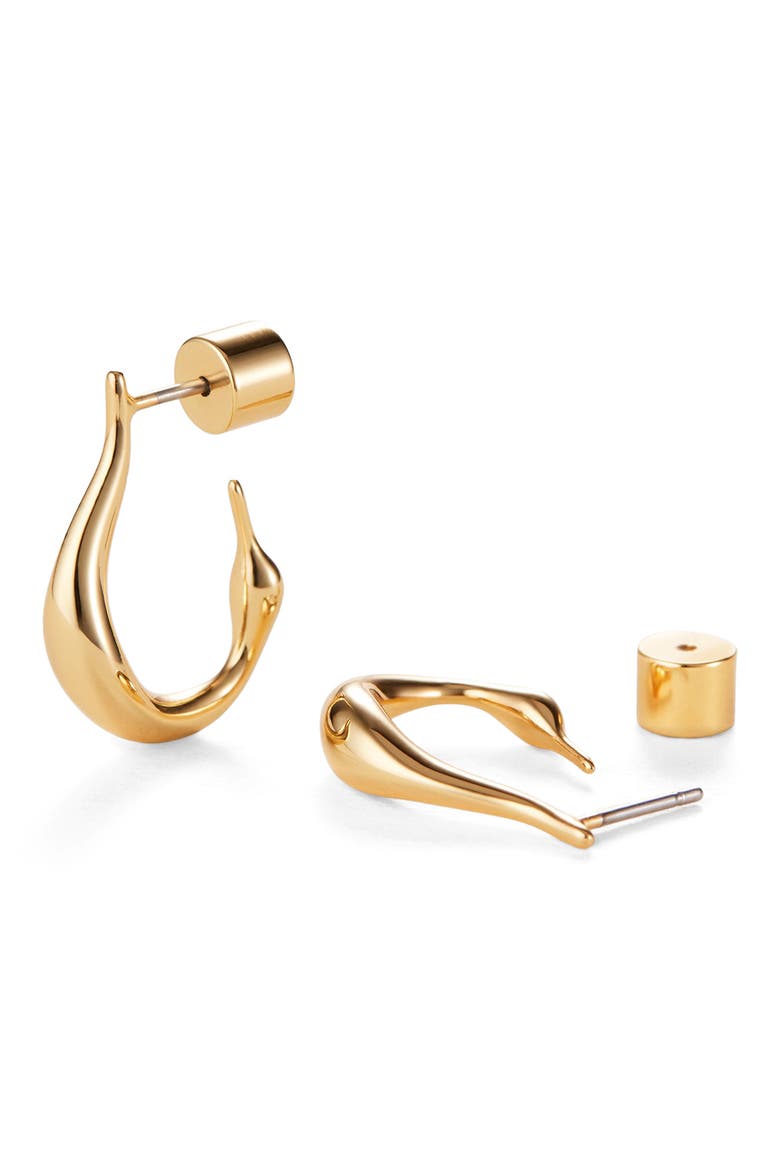 Mini Collette Hoop Earrings, Main, color, HIGH POLISH GOLD