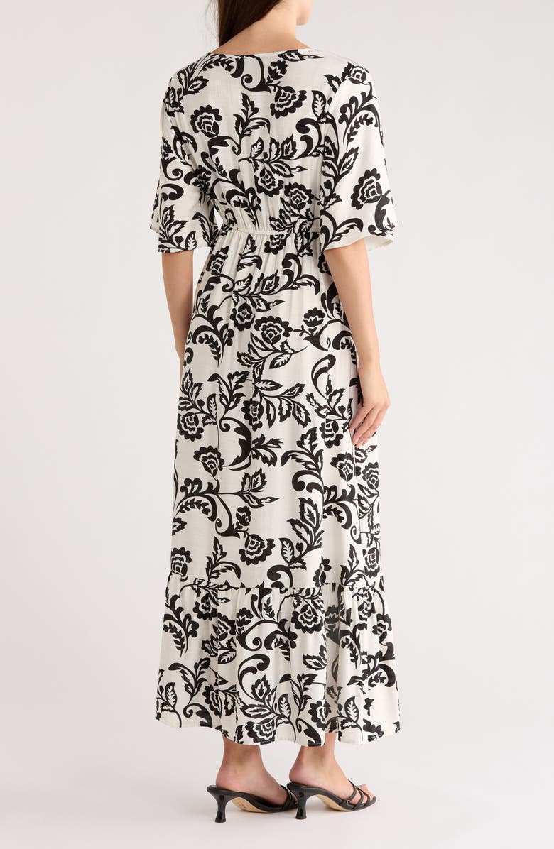 AREA STARS Rosalee Midi Dress, Alternate, color, Ivory