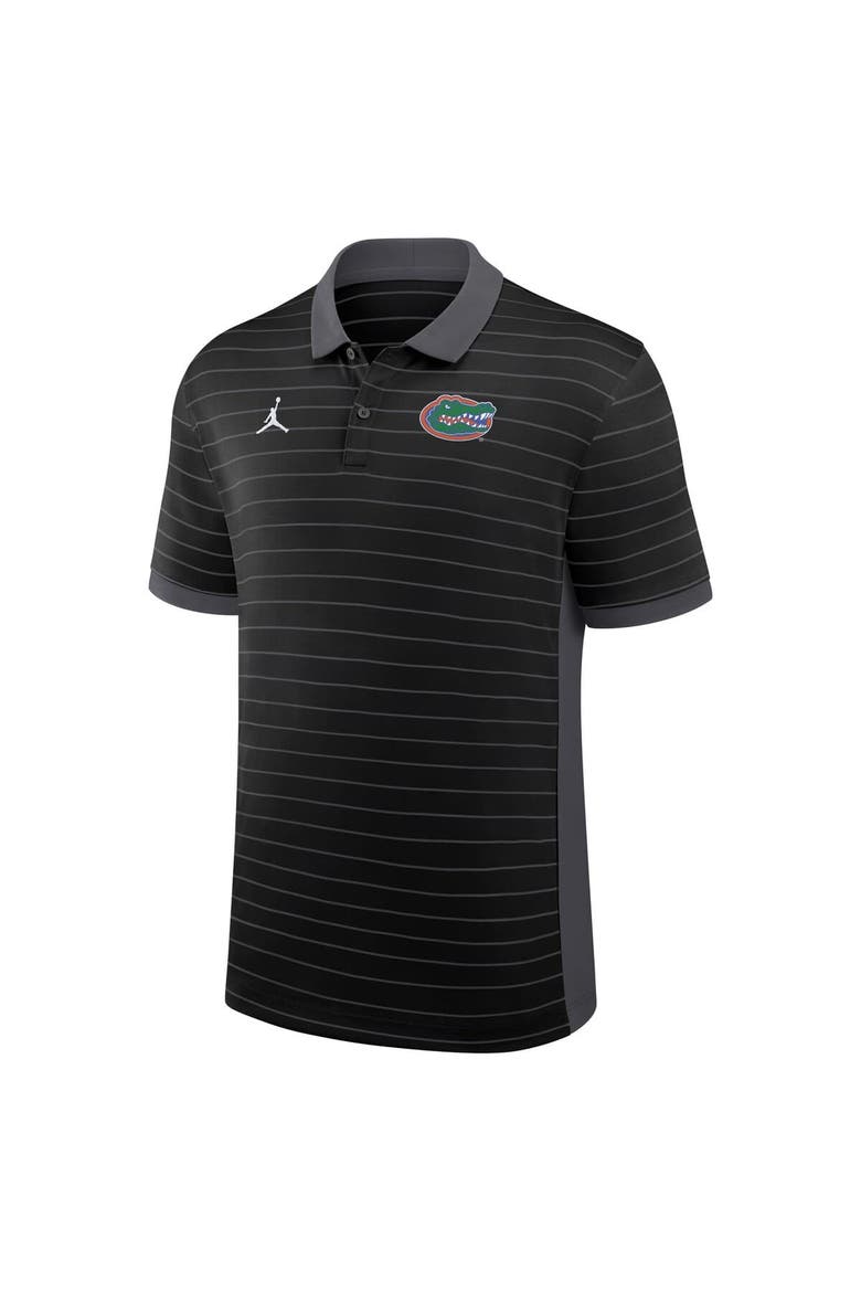 Men's Jordan Brand Black Florida Gators 2025 Early Season Coaches Sideline Victory Stripe Performance Polo, Alternate, color, Black