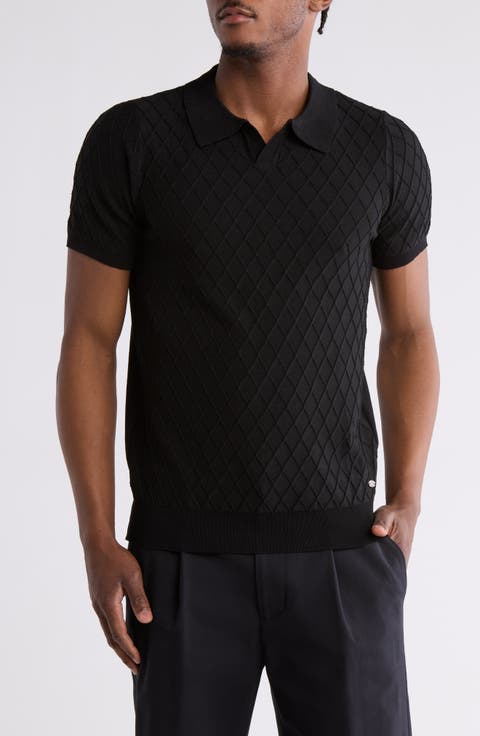 Short Sleeve Slim Fit Polo Sweater