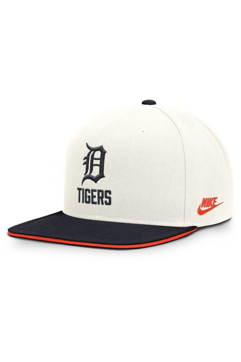 Men's Nike Cream/Navy Detroit Tigers Cooperstown Pro Dri-FIT Snapback Hat, Main, color, Cream