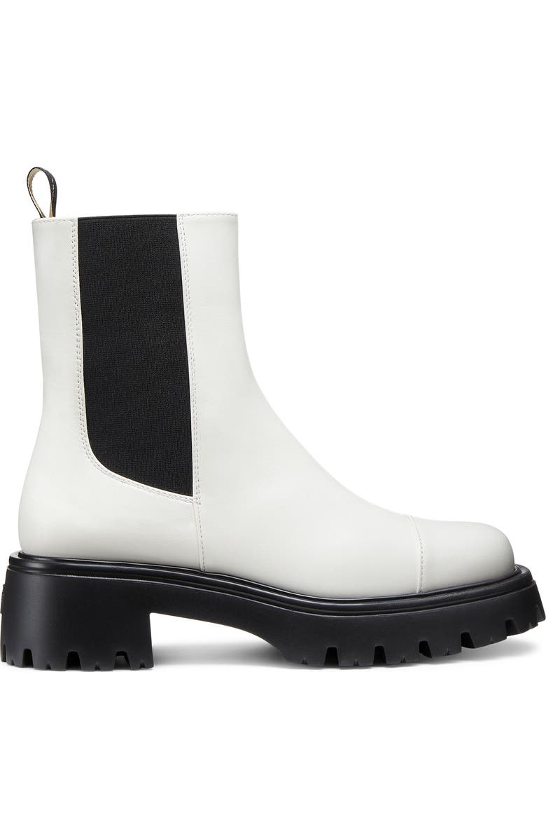 Stuart Weitzman Emerson Chelsea Boot, Alternate, color, Cream.