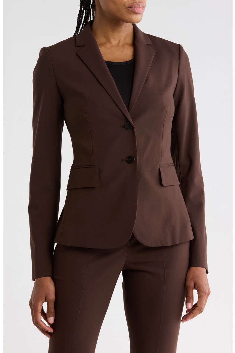 Carissa Wool Blend Blazer, Main, color, CACAO