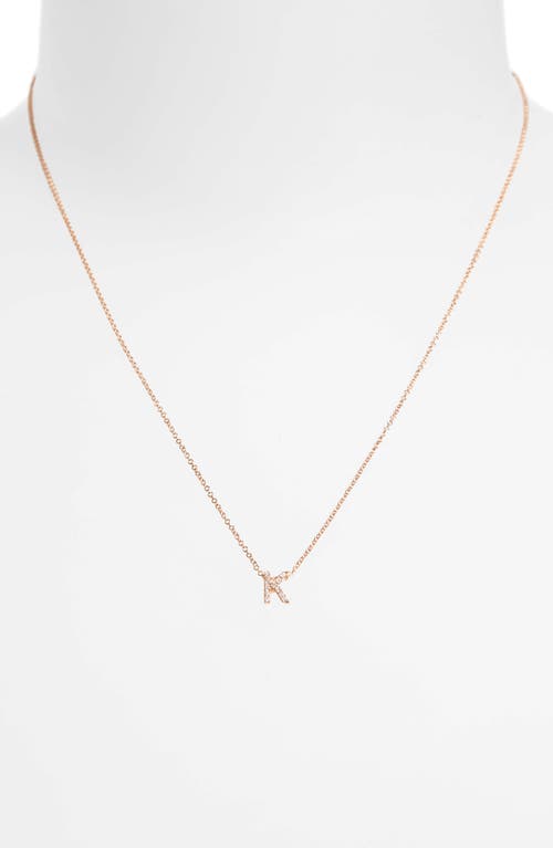 Bony Levy Diamond Pavé Initial Pendant Necklace