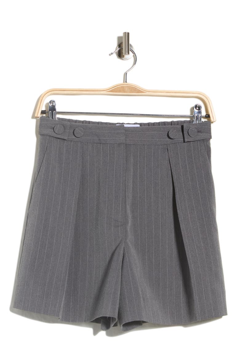 Boswell Pinstripe Shorts, Alternate, color, GREY MELANGE