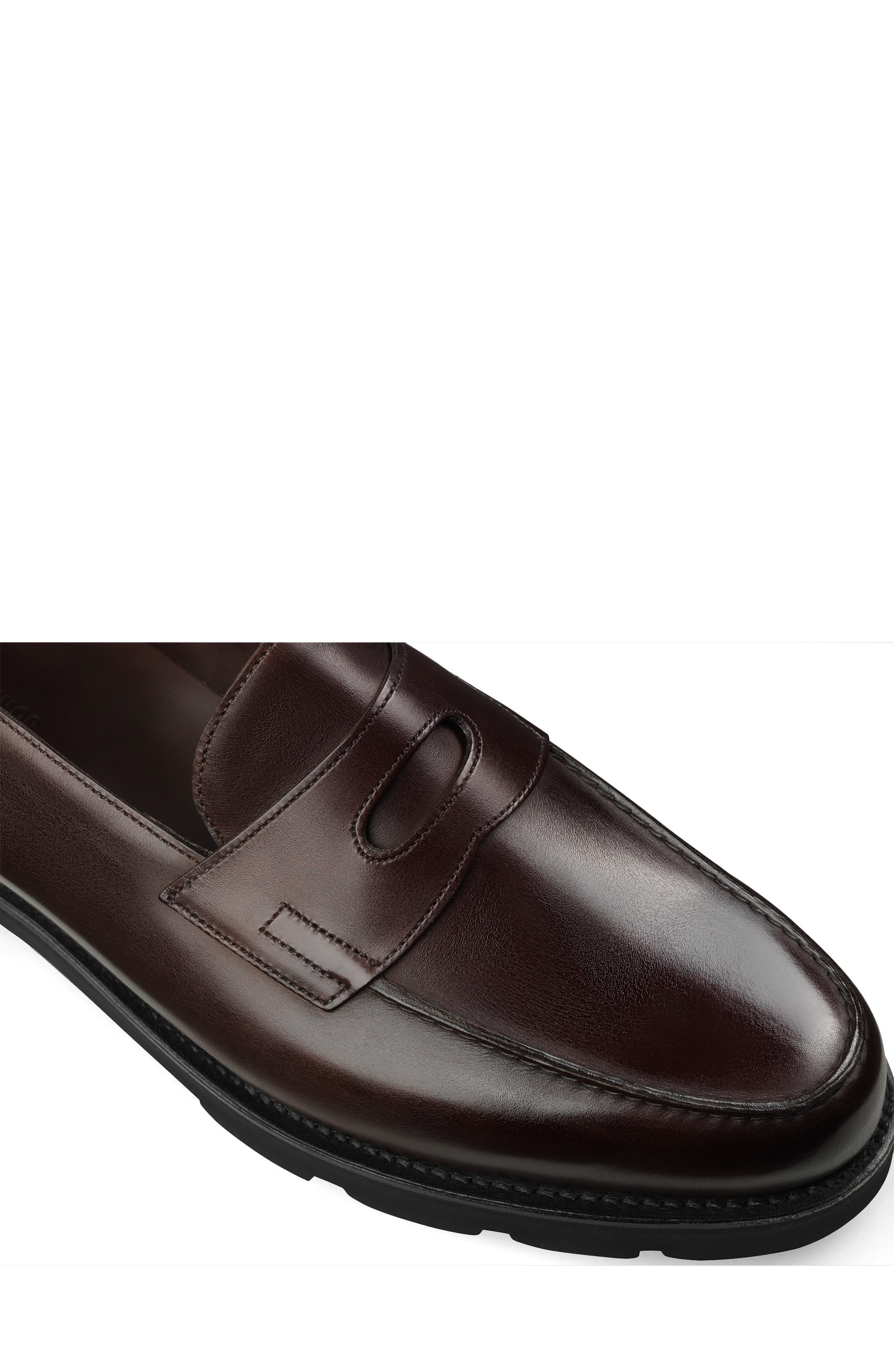 John Lobb Lopez Penny Loafer, Alternate, color, Brown