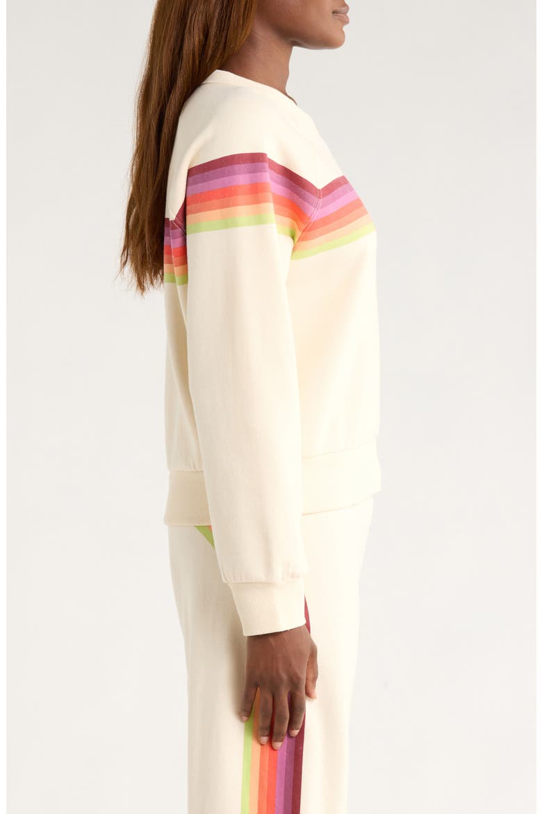 Cloud 9 Stripe Cotton Blend Sweatshirt, Alternate, color, ANT WHITE