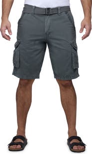 XRAY Belted Cotton Twill Cargo Shorts