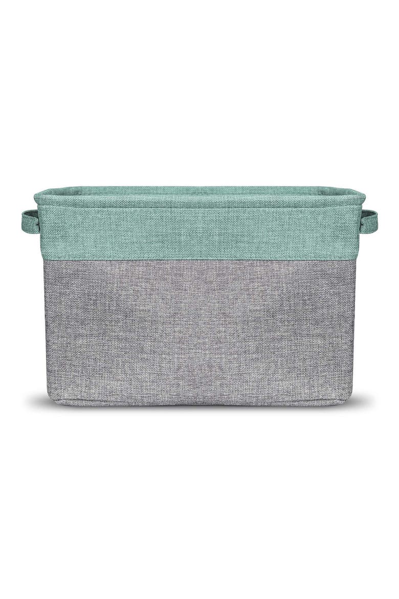 Teal Twill Storage Basket - Set of 3, Alternate, color, TEAL