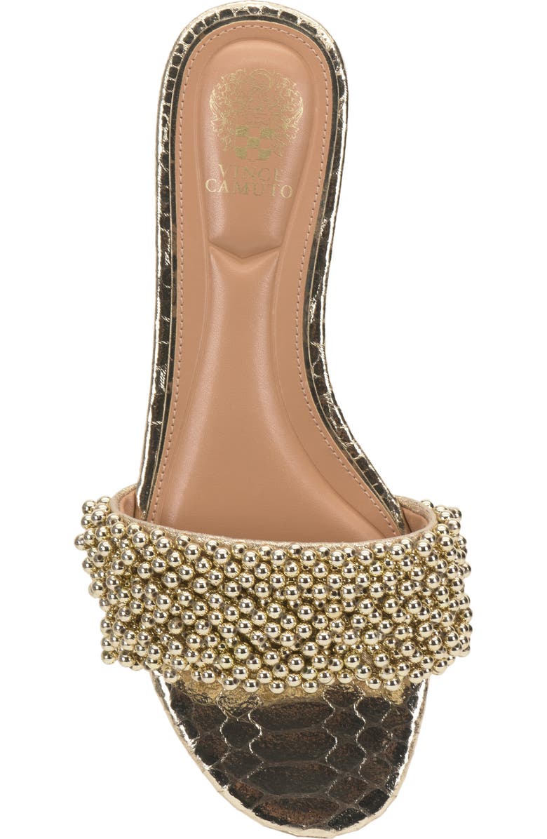 Vince Camuto Balea Slide Sandal, Alternate, color, Gold