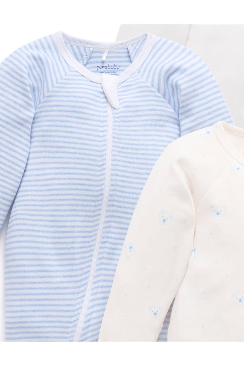4 Pack Zip Footie Boys, Alternate, color, Pale Blue Bear Pack