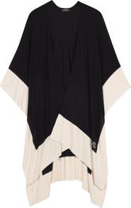 Lauren Ralph Lauren Tissue Weight Ruana With Border