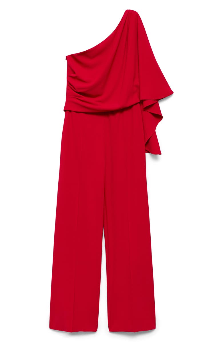 MANGO Asymmetric One-Shoulder Jumpsuit, Alternate, color, 