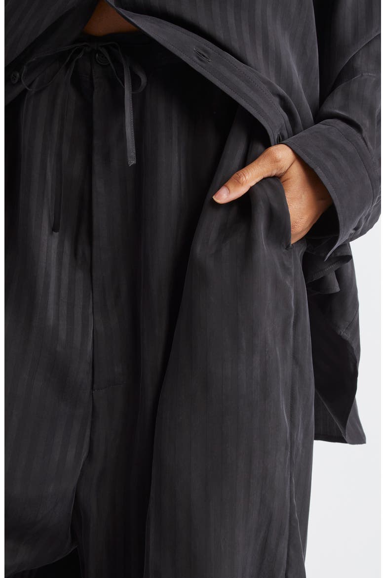 Fluid Cupro Tailored Pants, Alternate, color, 1000 BLACK