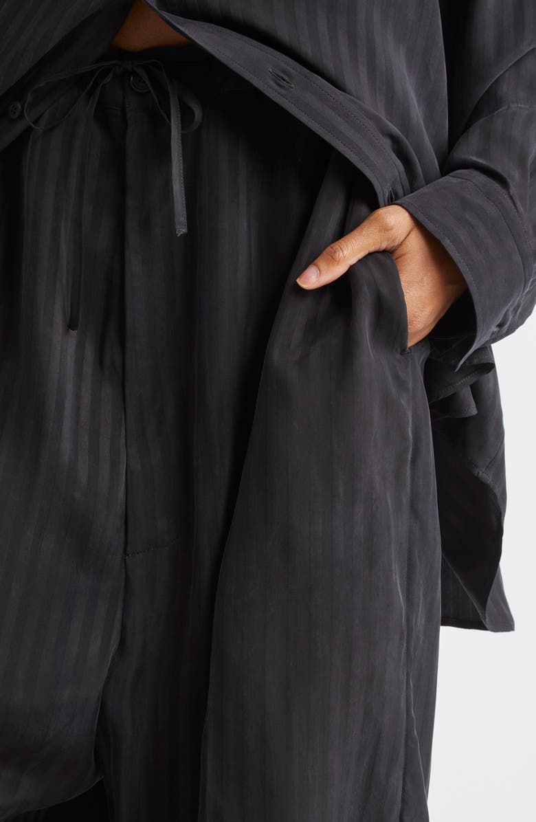 Balenciaga Fluid Cupro Tailored Pants, Alternate, color, 1000 Black