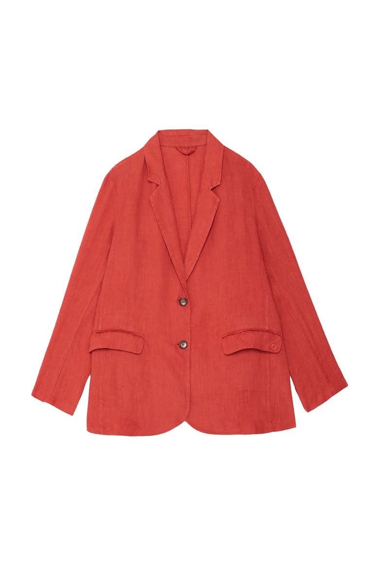ottod'Ame Linen Jacket, Alternate, color, Red