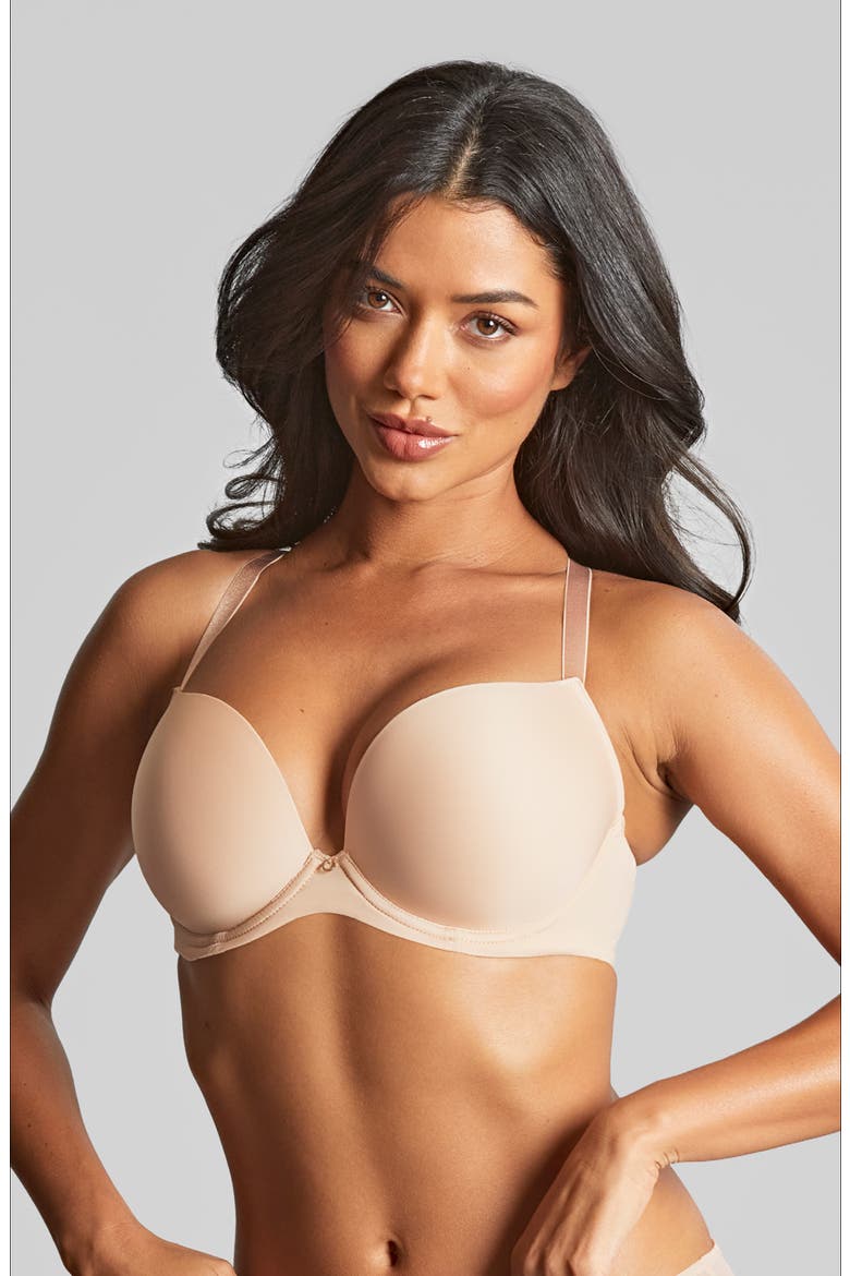 Faith Underwire Super Plunge T-Shirt Bra, Alternate, color, LATTE