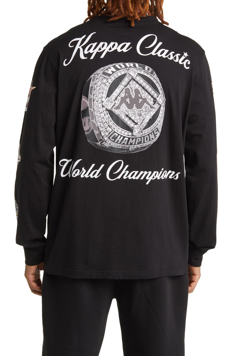 KAPPA Long Sleeve Cotton Graphic T-Shirt, Alternate, color,