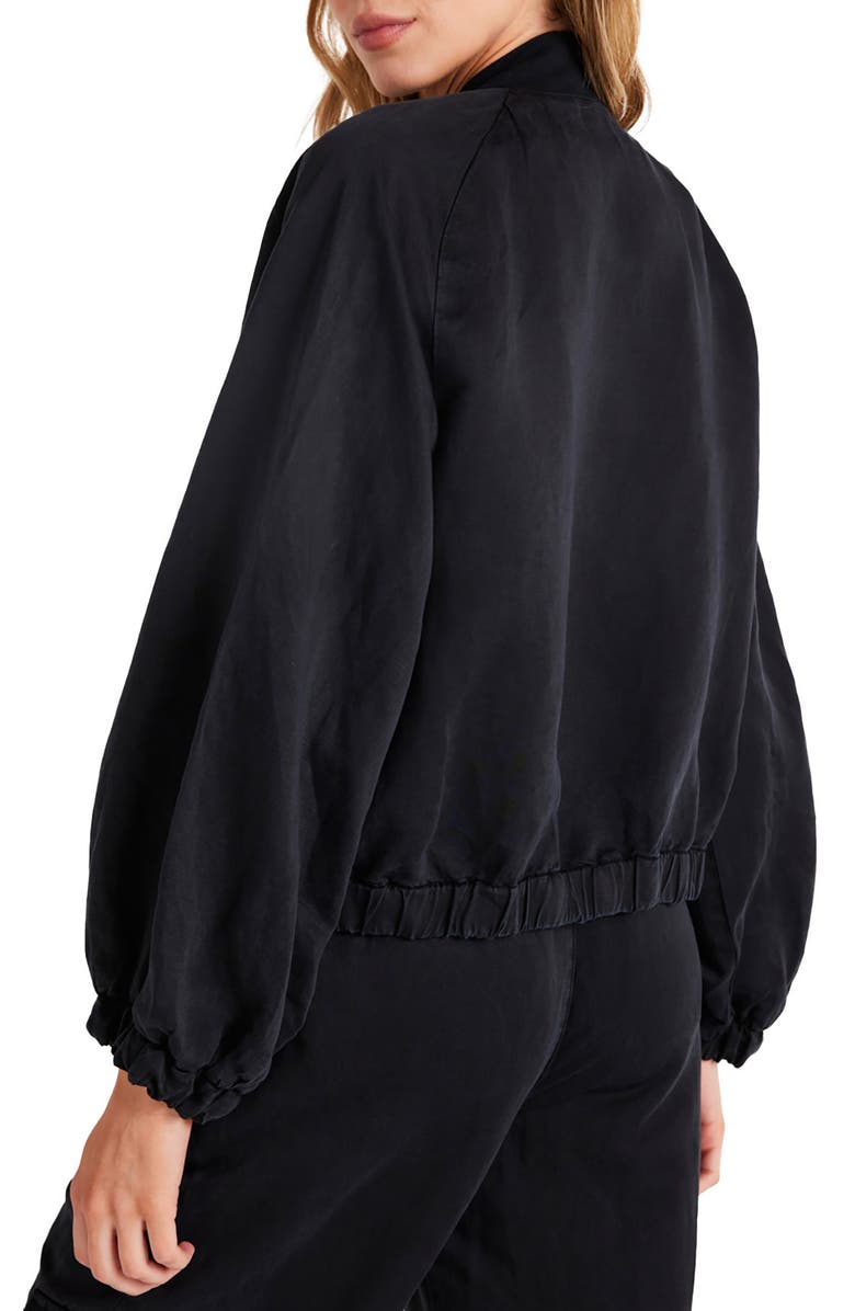 Bella Dahl Chloe Clean Linen Blend Bomber Jacket, Alternate, color,