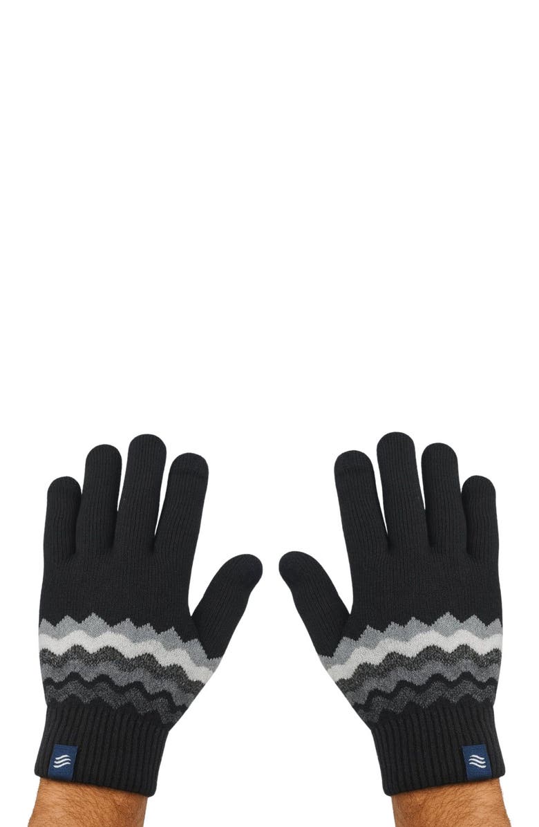 United By Blue The Merino Wool Mountain and Marled Knit Glove 2-pack, Alternate, color, Black